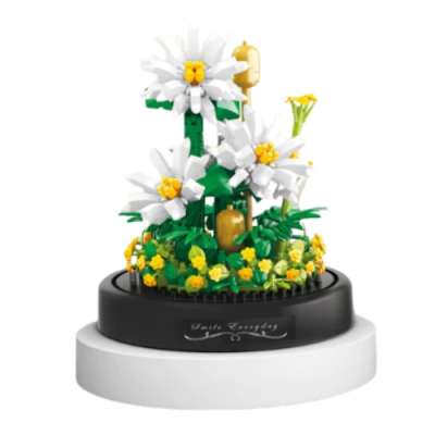 Romantic Flower Building Block Boutique Collection Chamomile Bouquet Decoration 